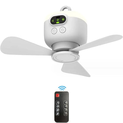 USB Rechargeable Ceiling Fan Remote USB Power Ceiling Canopys Fan Night Lamp Lighting 8000mAh LED Lamp Ceiling Fan