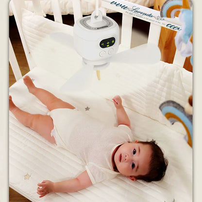 USB Rechargeable Ceiling Fan Remote USB Power Ceiling Canopys Fan Night Lamp Lighting 8000mAh LED Lamp Ceiling Fan