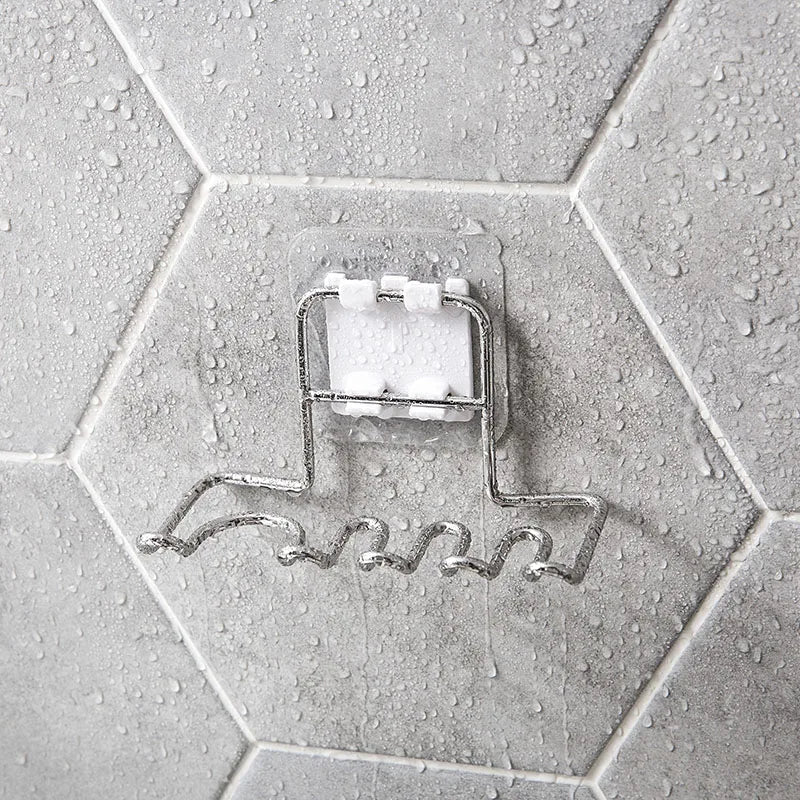 Stainless Steel Toothbrush Holder Shaver Storage Rack Tooth Brush Shelf Toothpaste Holder Rack